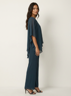 Chiffon set met vloeiende pasvorm