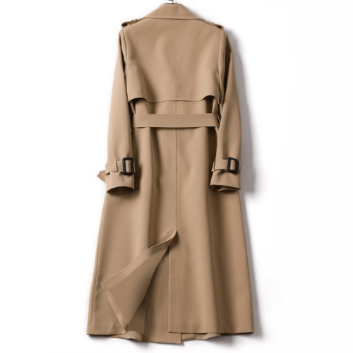 Trenchcoat met double-breasted sluiting en ceintuur