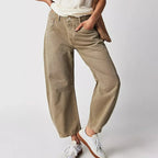 Barrel jeans met hoge taille en ontspannen pasvorm