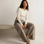 Barrel jeans met hoge taille en ontspannen pasvorm