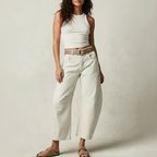Barrel jeans met hoge taille en ontspannen pasvorm