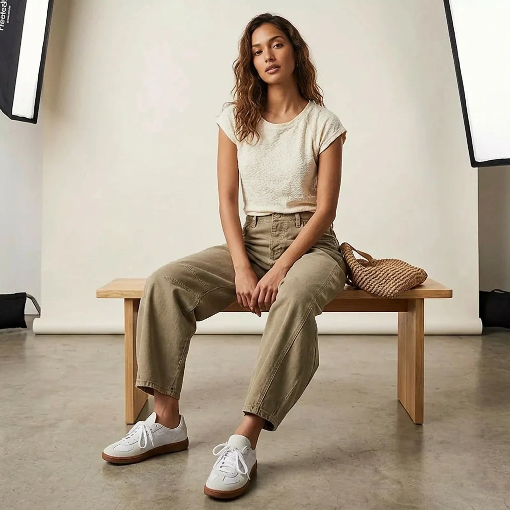 Barrel jeans met hoge taille en ontspannen pasvorm