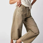 Barrel jeans met hoge taille en ontspannen pasvorm