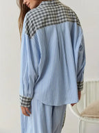 Ademende pyjama set met relaxte pasvorm voor dames