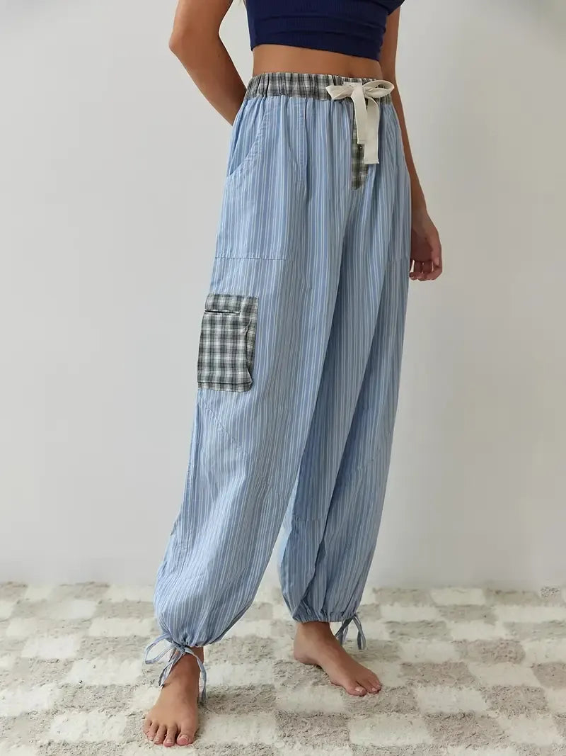 Ademende pyjama set met relaxte pasvorm voor dames
