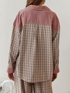 Ademende pyjama set met relaxte pasvorm voor dames