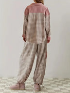 Ademende pyjama set met relaxte pasvorm voor dames