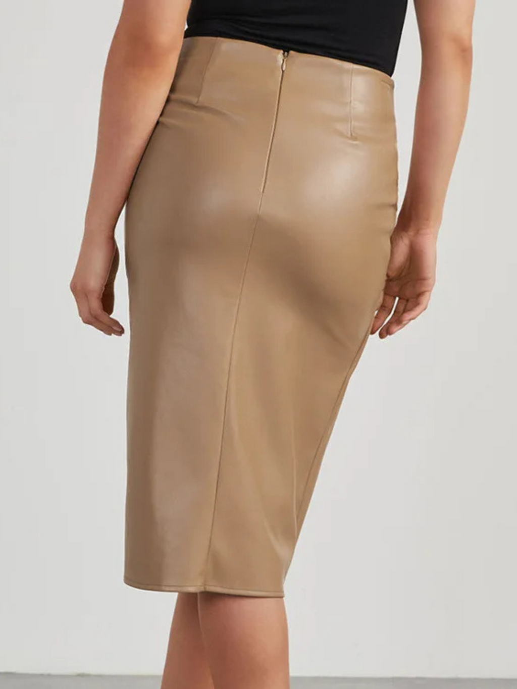 Asymmetrische midi rok met hoge taille voor dames