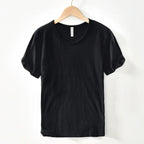 Basic T-shirt met ronde hals in zwart
