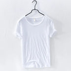 Basic T-shirt met ronde hals in wit