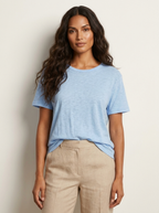 Basic T-shirt met ronde hals