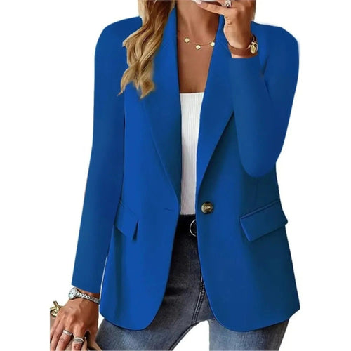 Blazer met flatterende pasvorm en zachte stof
