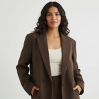 Blazer met dubbele knoopsluiting voor dames