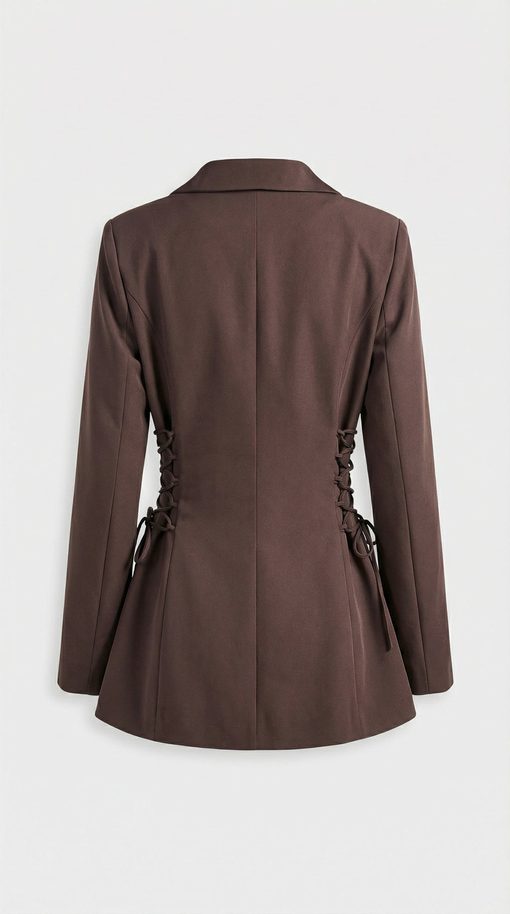 Blazer met reverskraag en veterdetail voor dames