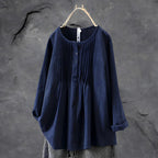 Blouse met plooidetails aan de voorzijde