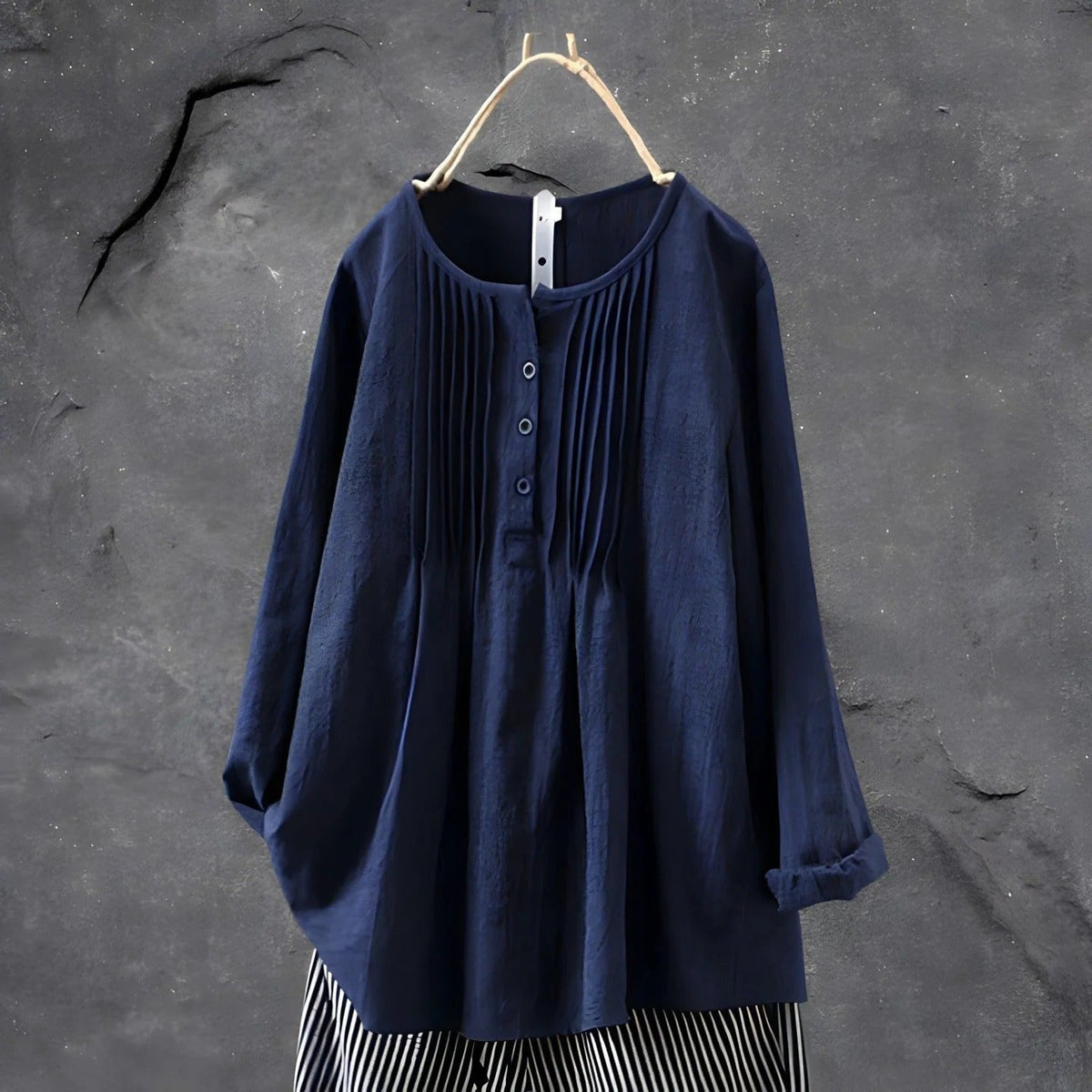 Blouse met plooidetails aan de voorzijde