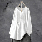 Blouse met plooidetails aan de voorzijde