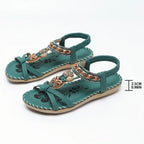 Bohemian sandalen met kralen en hangers