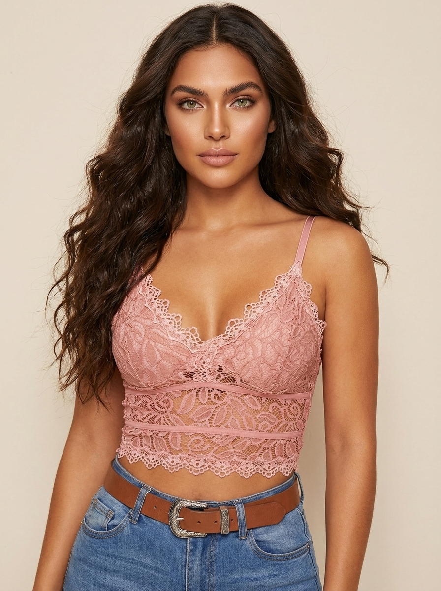Bralette top met kant
