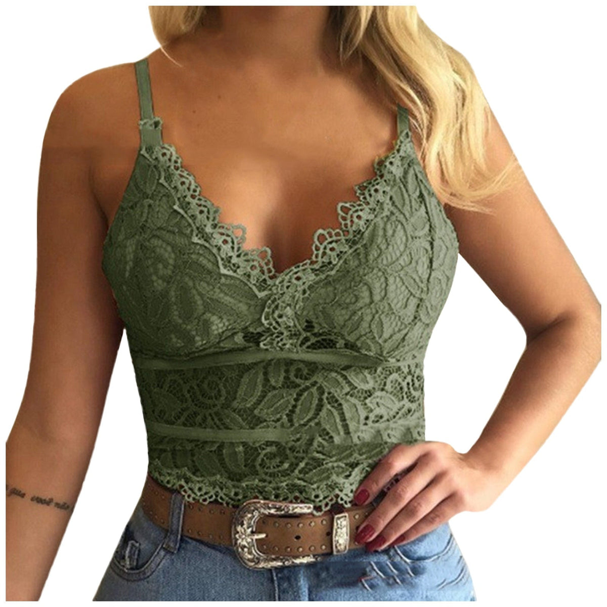 Bralette top met kant