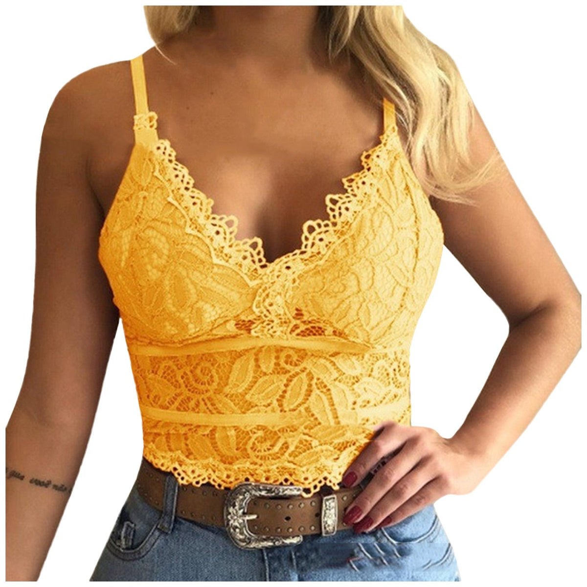 Bralette top met kant