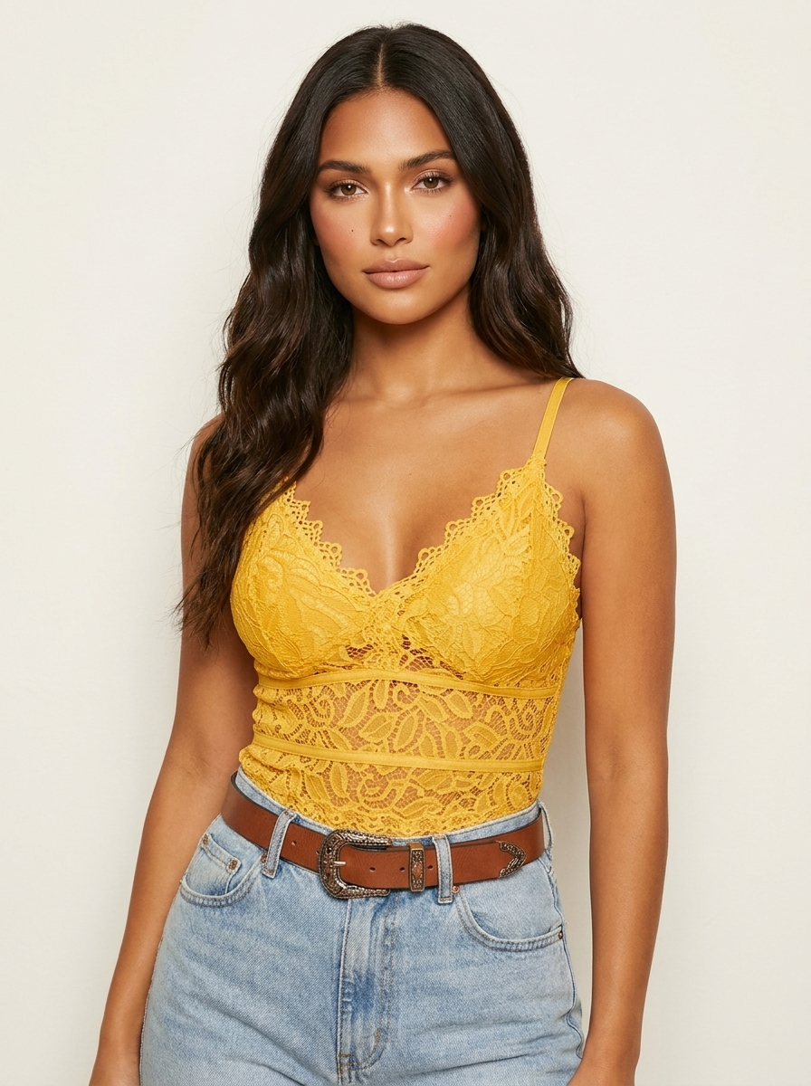 Bralette top met kant