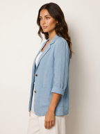 Casual blazer met losvallende pasvorm voor dames
