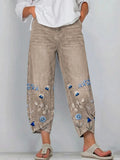 Casual broek met soepele pasvorm en tijdloos ontwerp voor dames in khaki