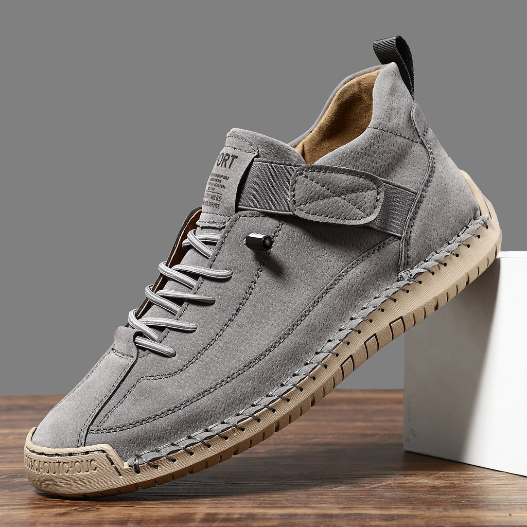 Casual sneakers met flexibele zool in grijs