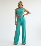 Co-ord set met cut-out details voor dames