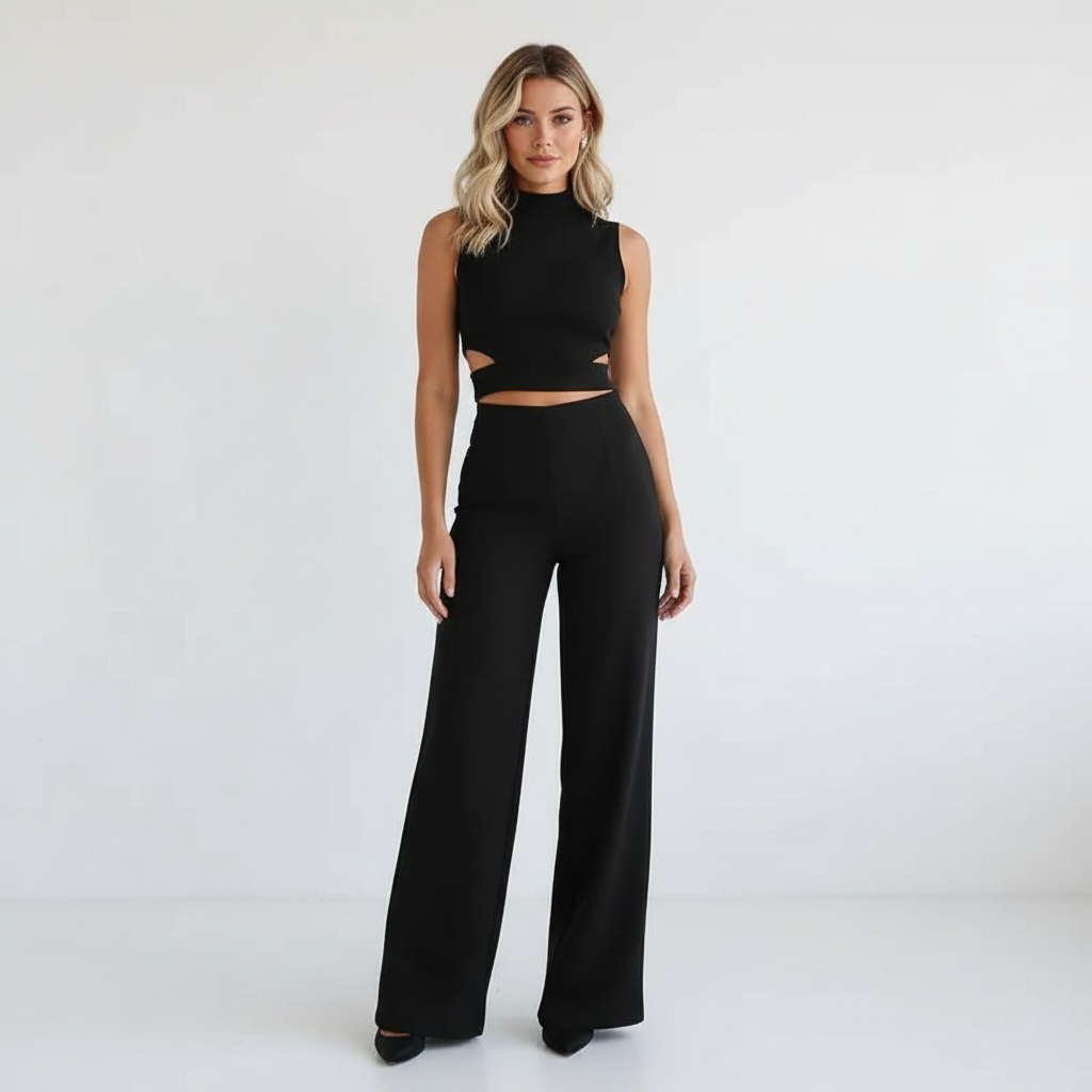 Co-ord set met cut-out details voor dames