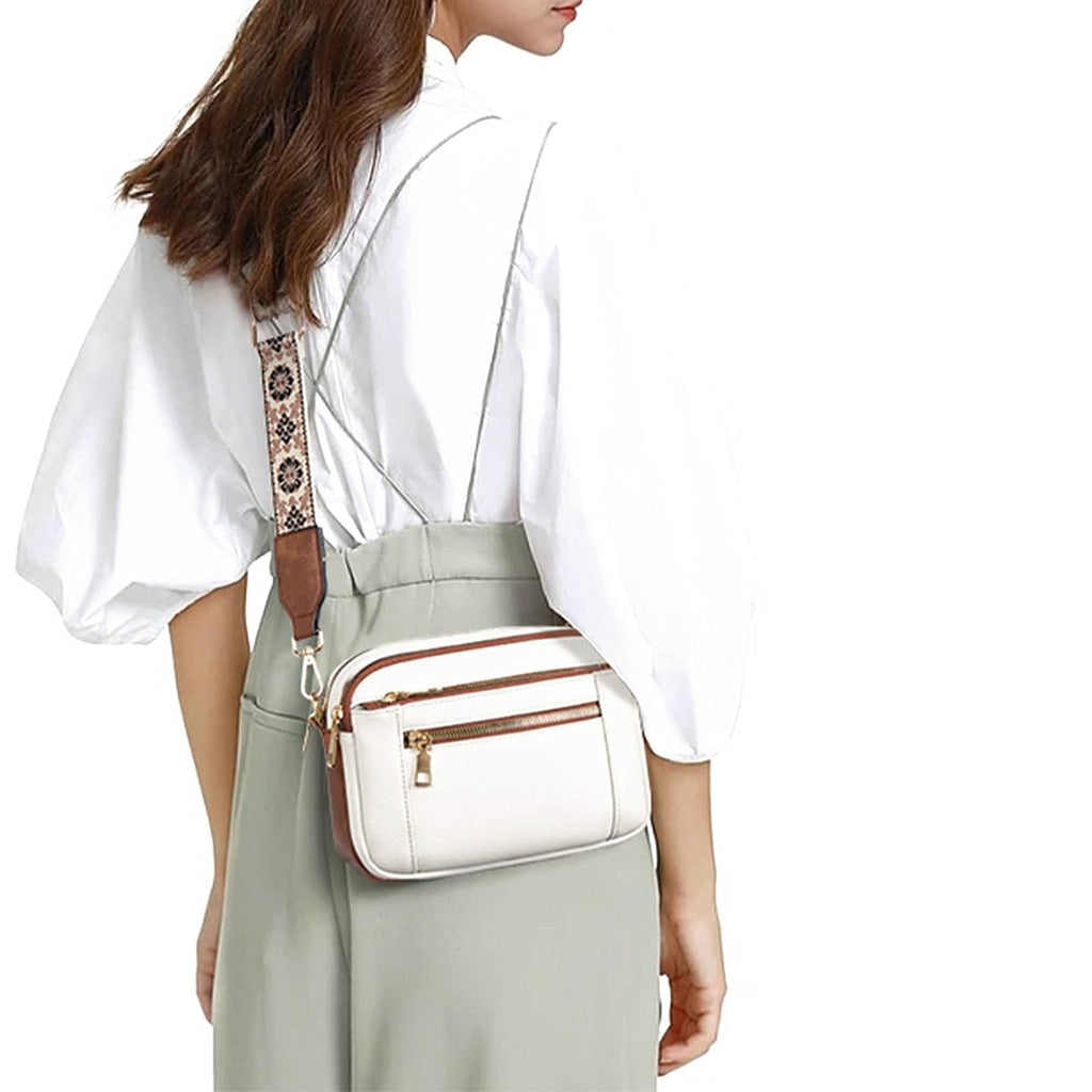 Crossbodytas met decoratieve schouderband voor dames
