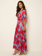 Elegante maxi jurk met bloemenprint