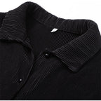 Geplooide loungeset met blouse en broek voor dames
