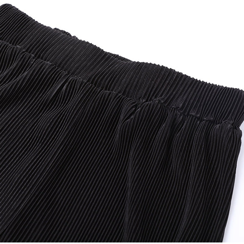 Geplooide loungeset met blouse en broek voor dames