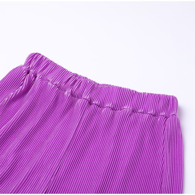 Geplooide loungeset met blouse en broek voor dames