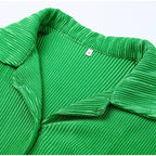 Geplooide loungeset met blouse en broek voor dames