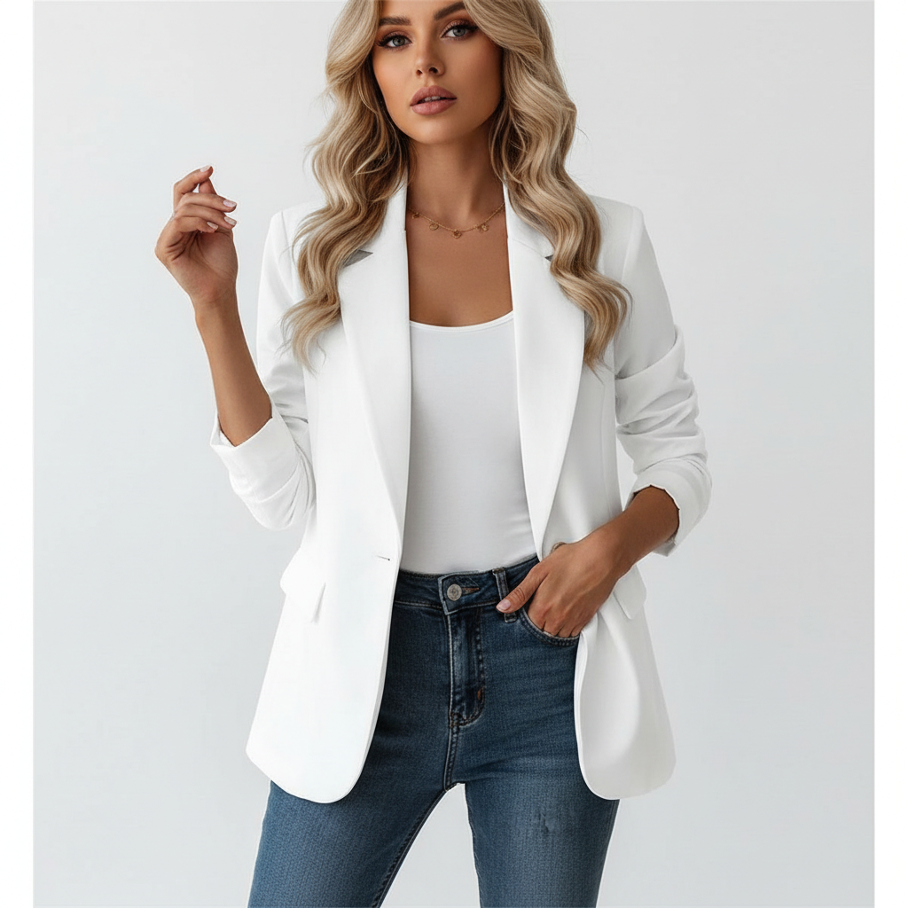 Getailleerde blazer met vrouwelijk silhouet voor dames