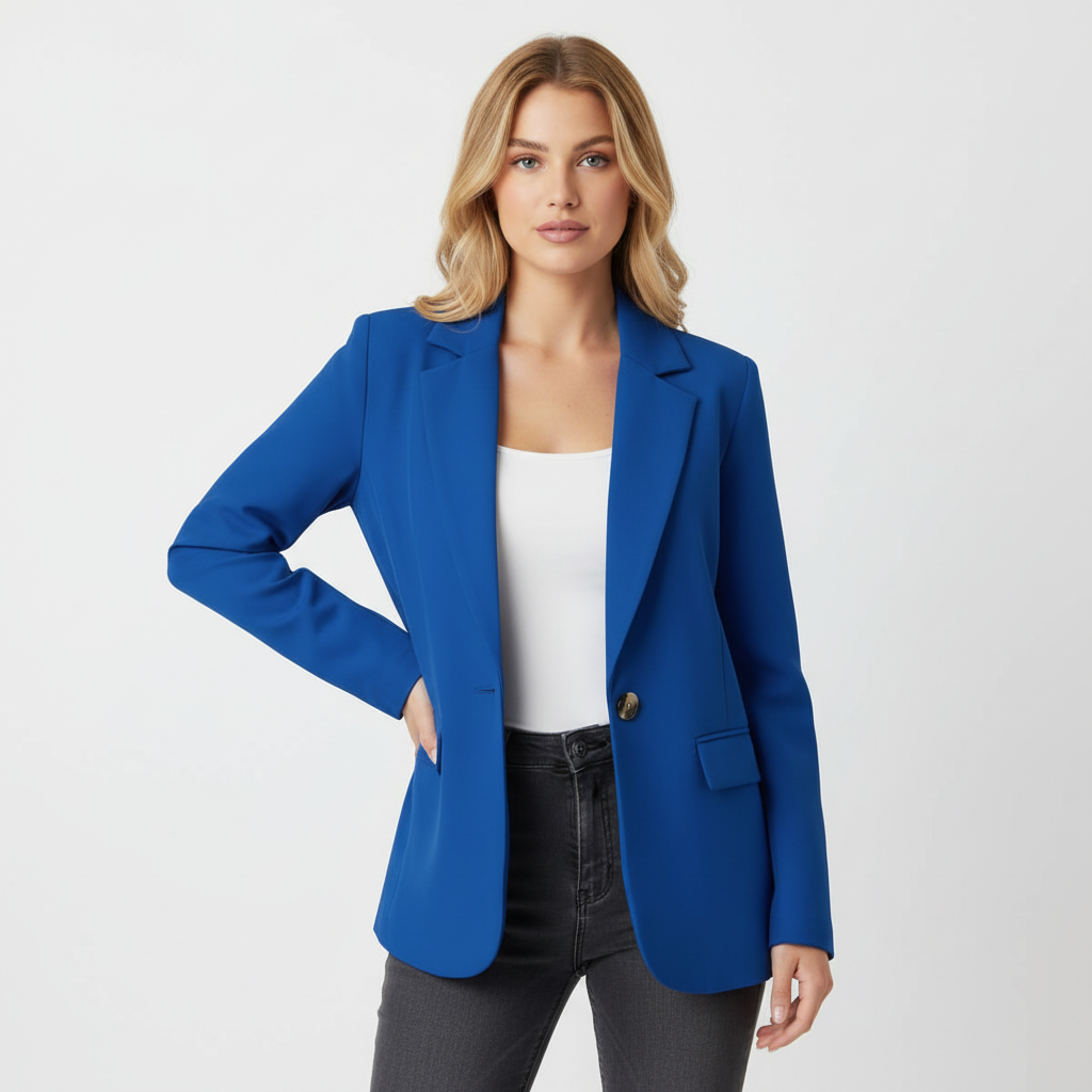 Getailleerde blazer met vrouwelijk silhouet voor dames