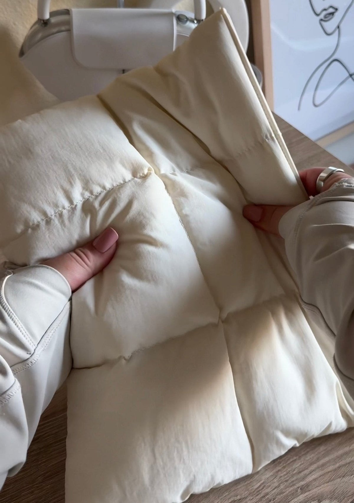 Gewatteerde laptophoes met zachte binnenvoering voor dames