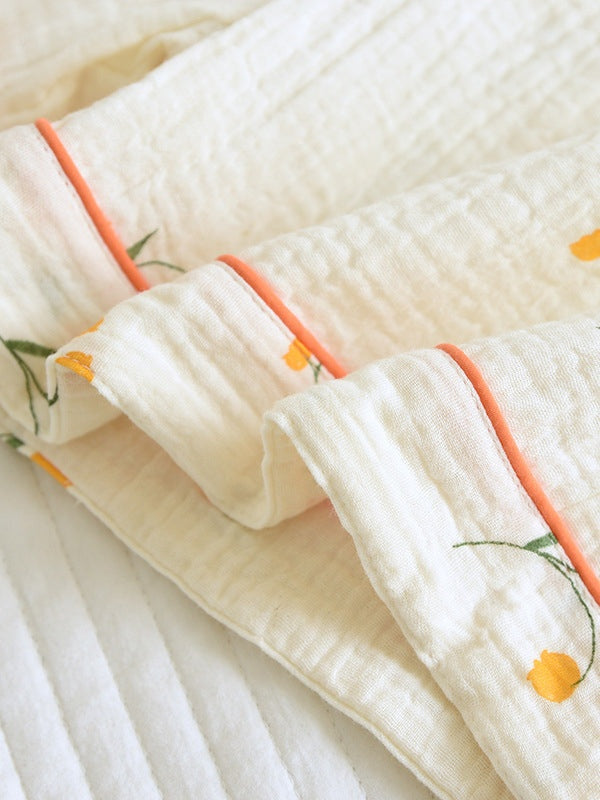 Katoenen pyjama set met top en broek voor dames