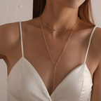 Goudkleurige ketting met subtiele glans voor dames in goud