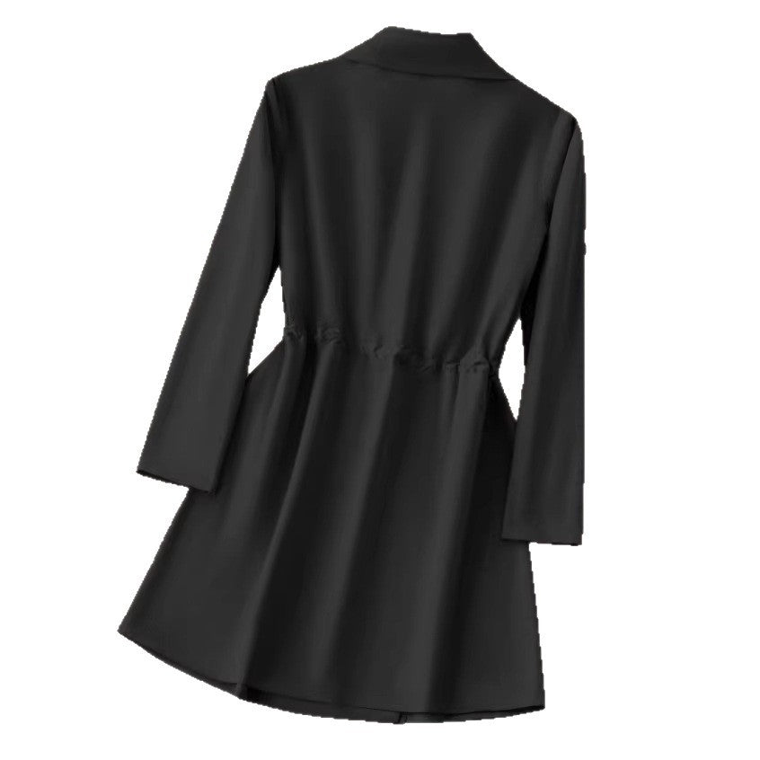 Korte blazer met trekkoord in de taille voor dames