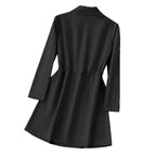 Korte blazer met trekkoord in de taille voor dames