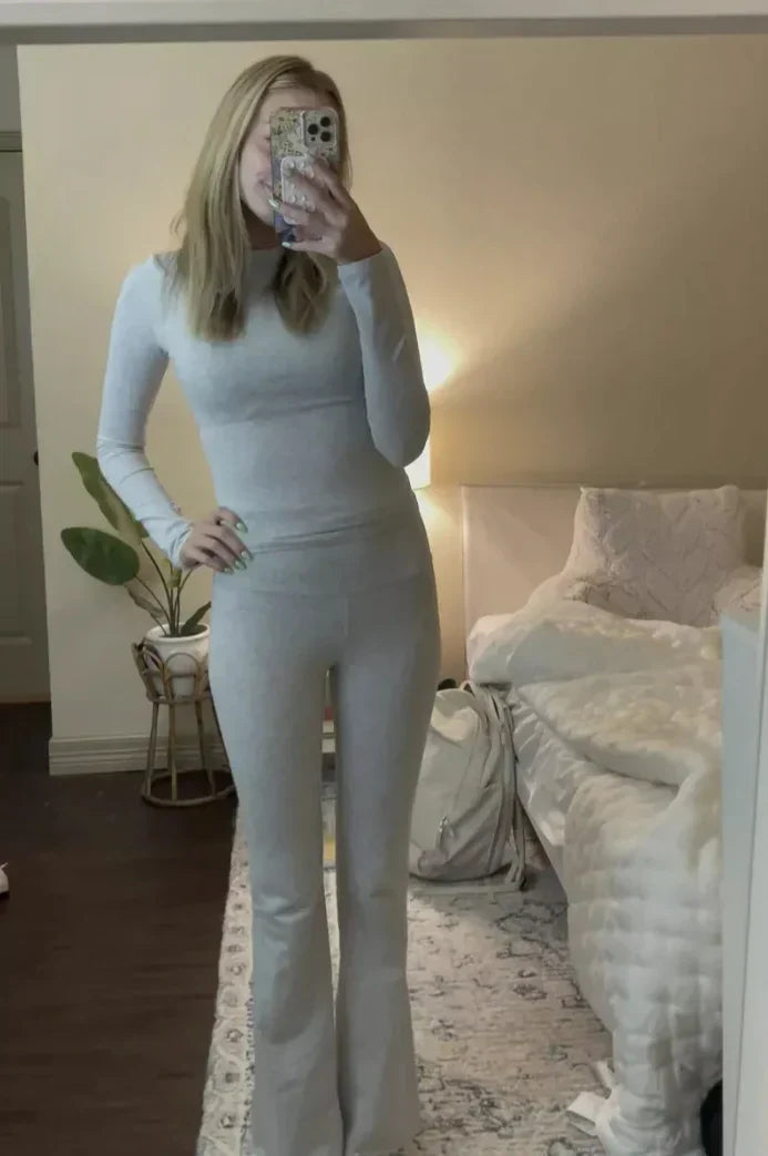 Lounge set met flare legging voor dames