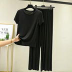 Loungeset met T-shirt en relaxte broek voor dames
