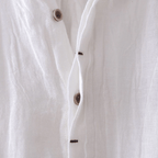 Luchtige linnen blouse met korte mouwen
