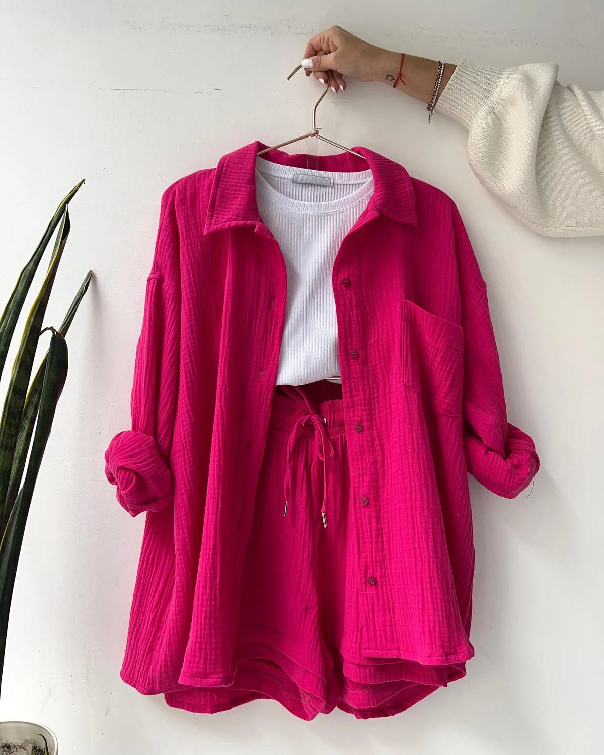 Luchtige lounge set met short voor dames