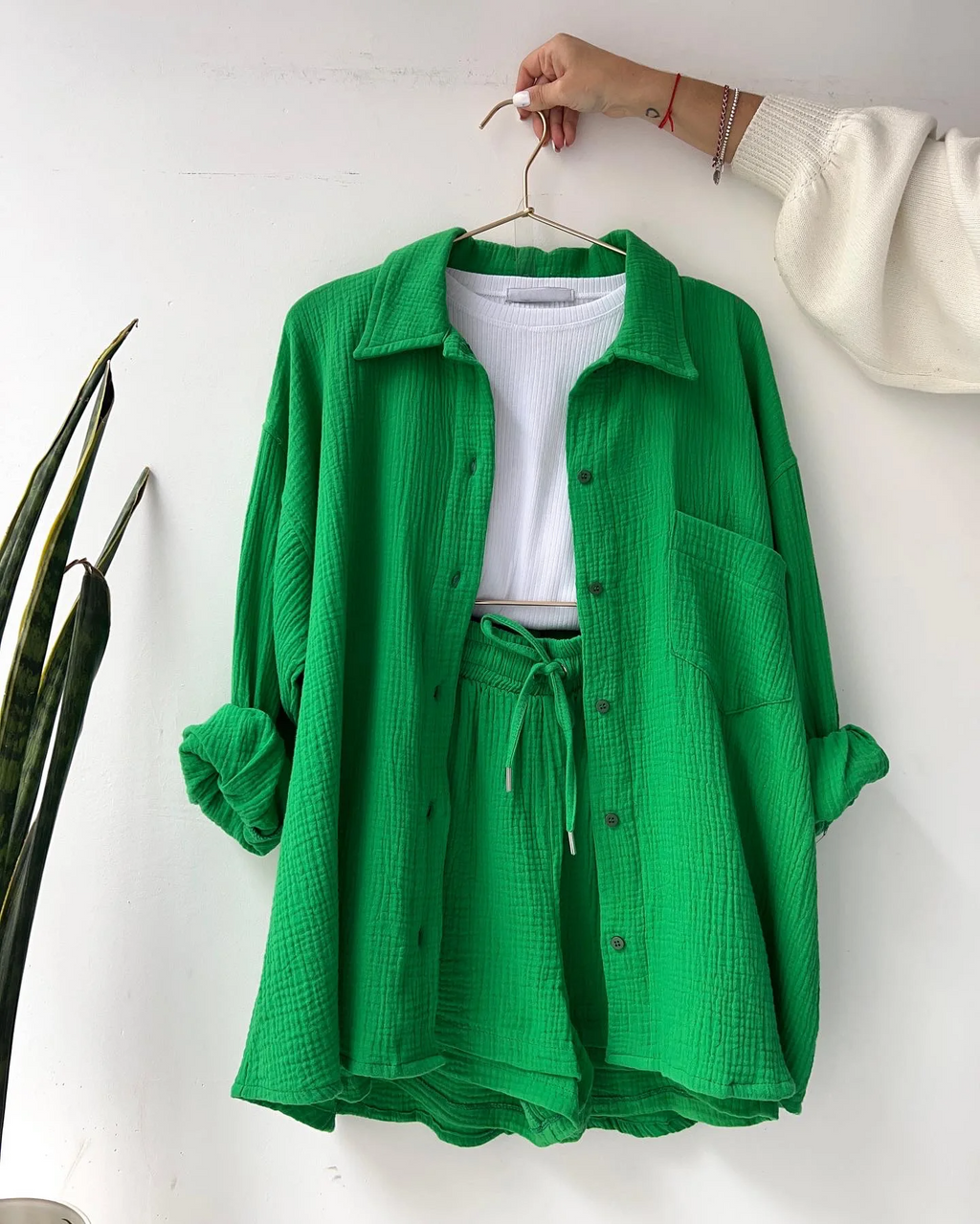 Luchtige lounge set met short voor dames
