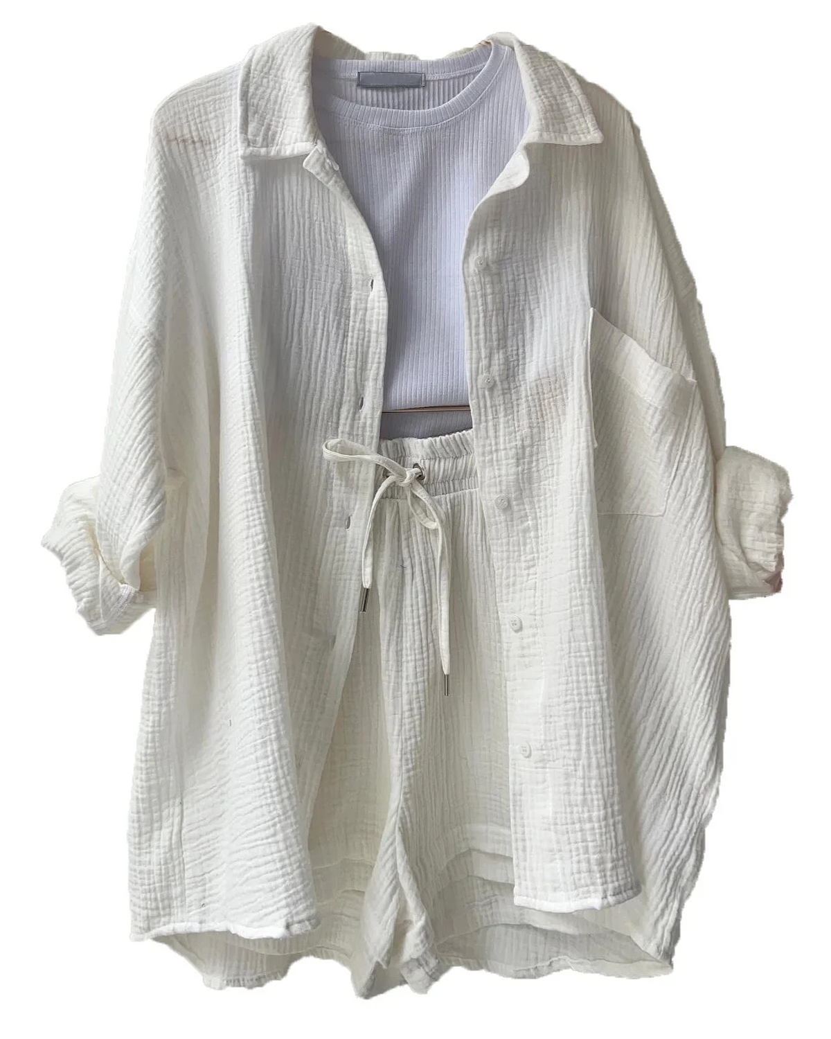 Luchtige lounge set met short voor dames